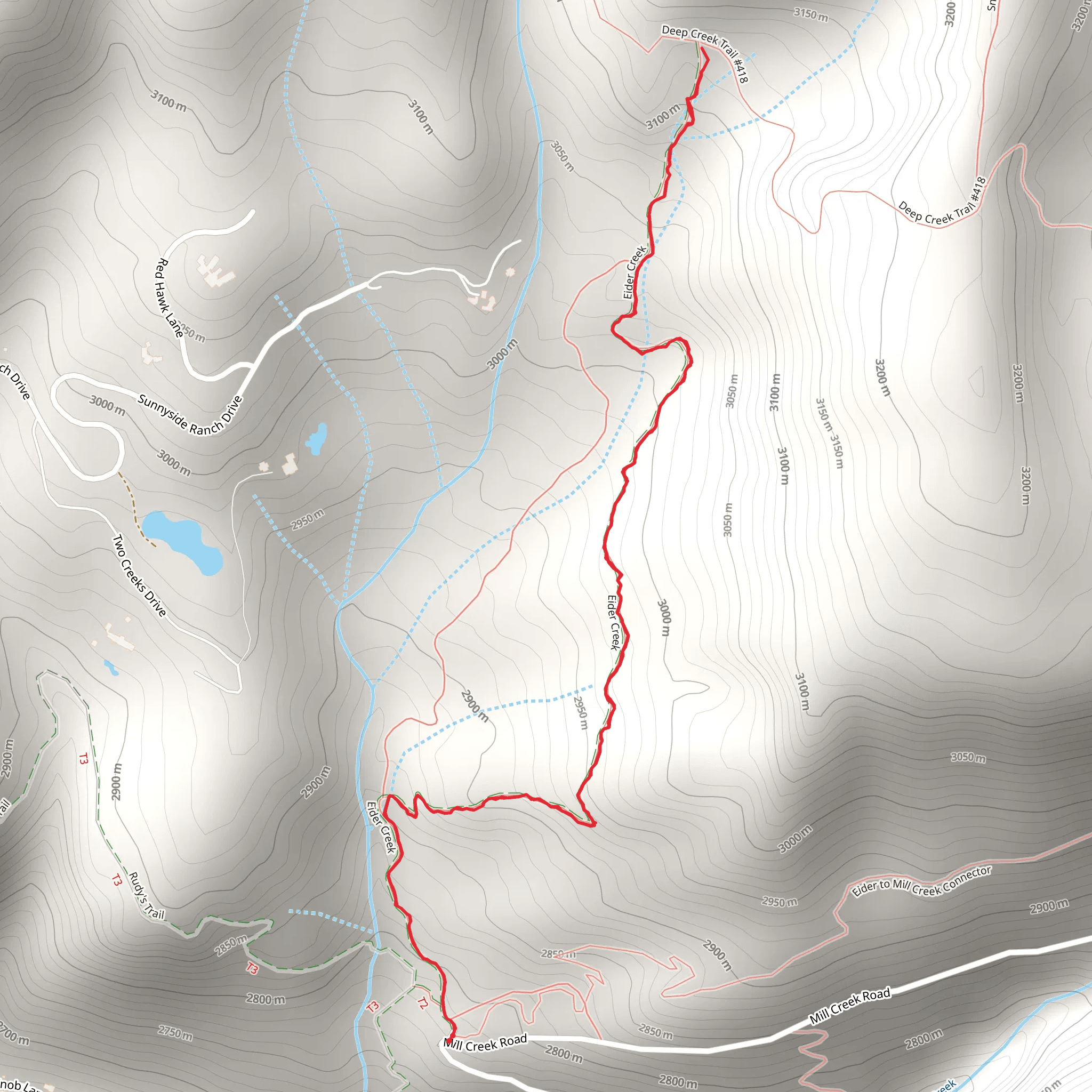 Eider Trail mobile static map