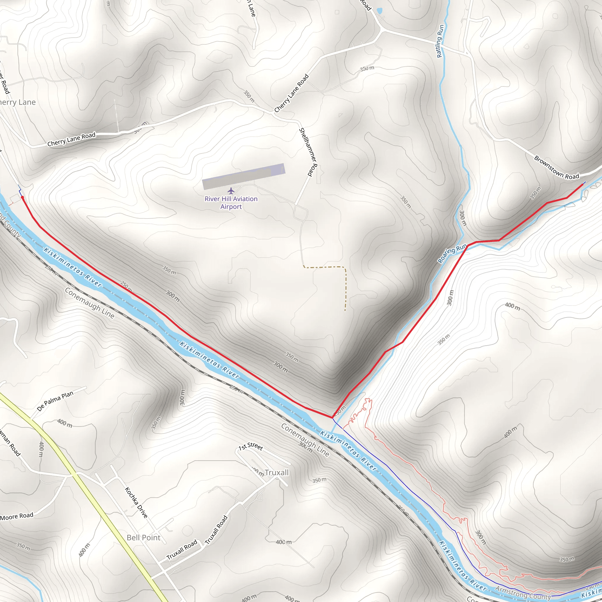 Rock Fumace Trail mobile static map