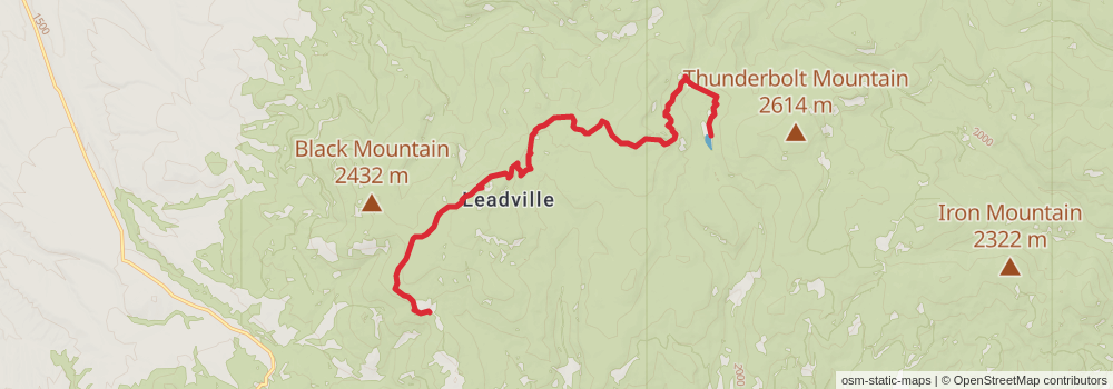 American Perimeter Trail - Rocky Mountains Primary stage 115 Map