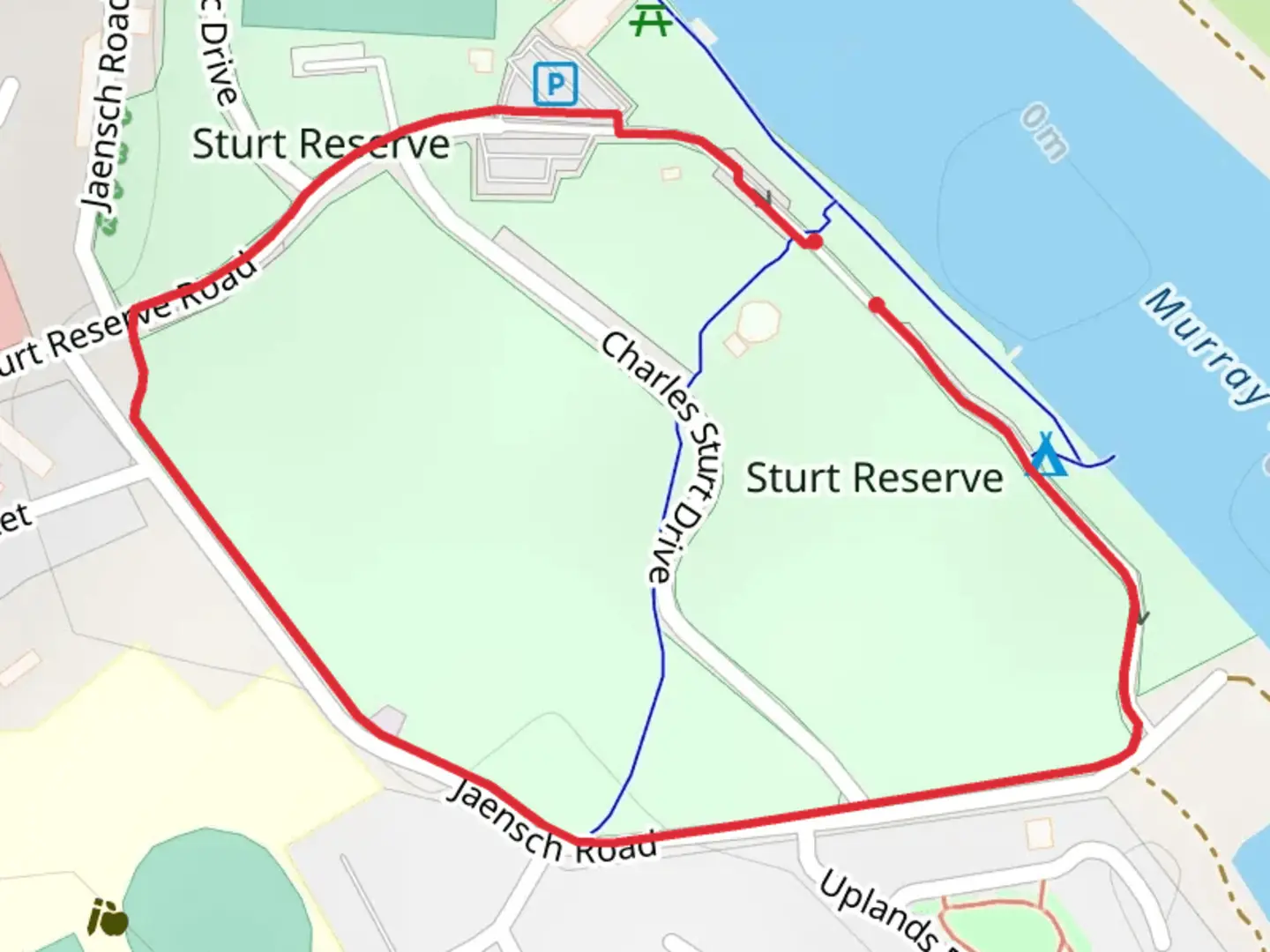 An image depicting the trail Sturt Reserve Loop Walk and its surrounding area.