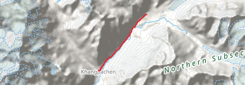 Kanchenjunga Base Camp Trek stage 10 Map