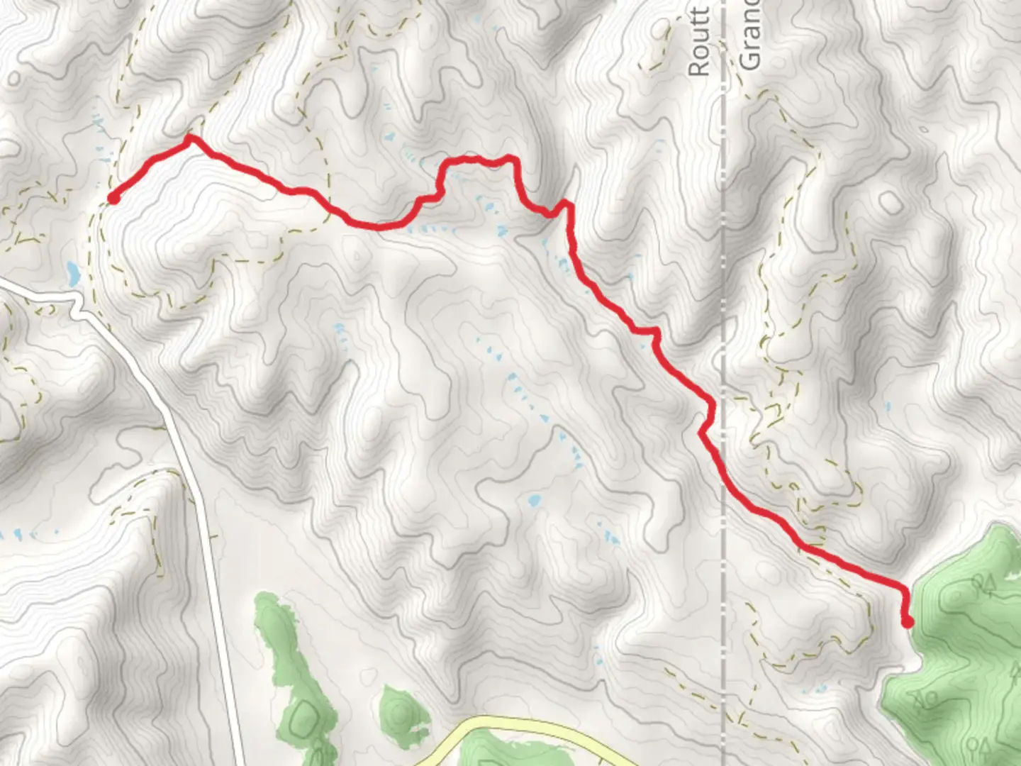 An image depicting the trail Tepee Creek Trail and its surrounding area.
