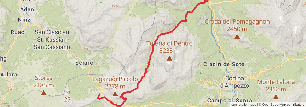Sentiero Italia - Alps Section stage 37 Map