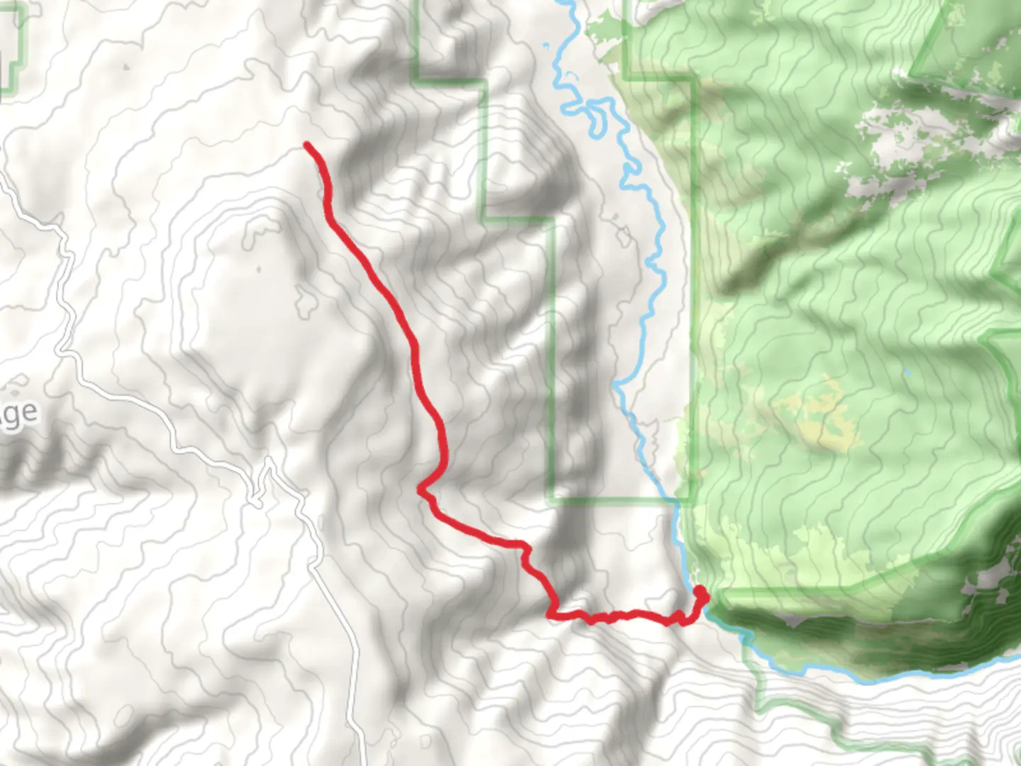 An image depicting the trail Burro Mountain Trail and its surrounding area.