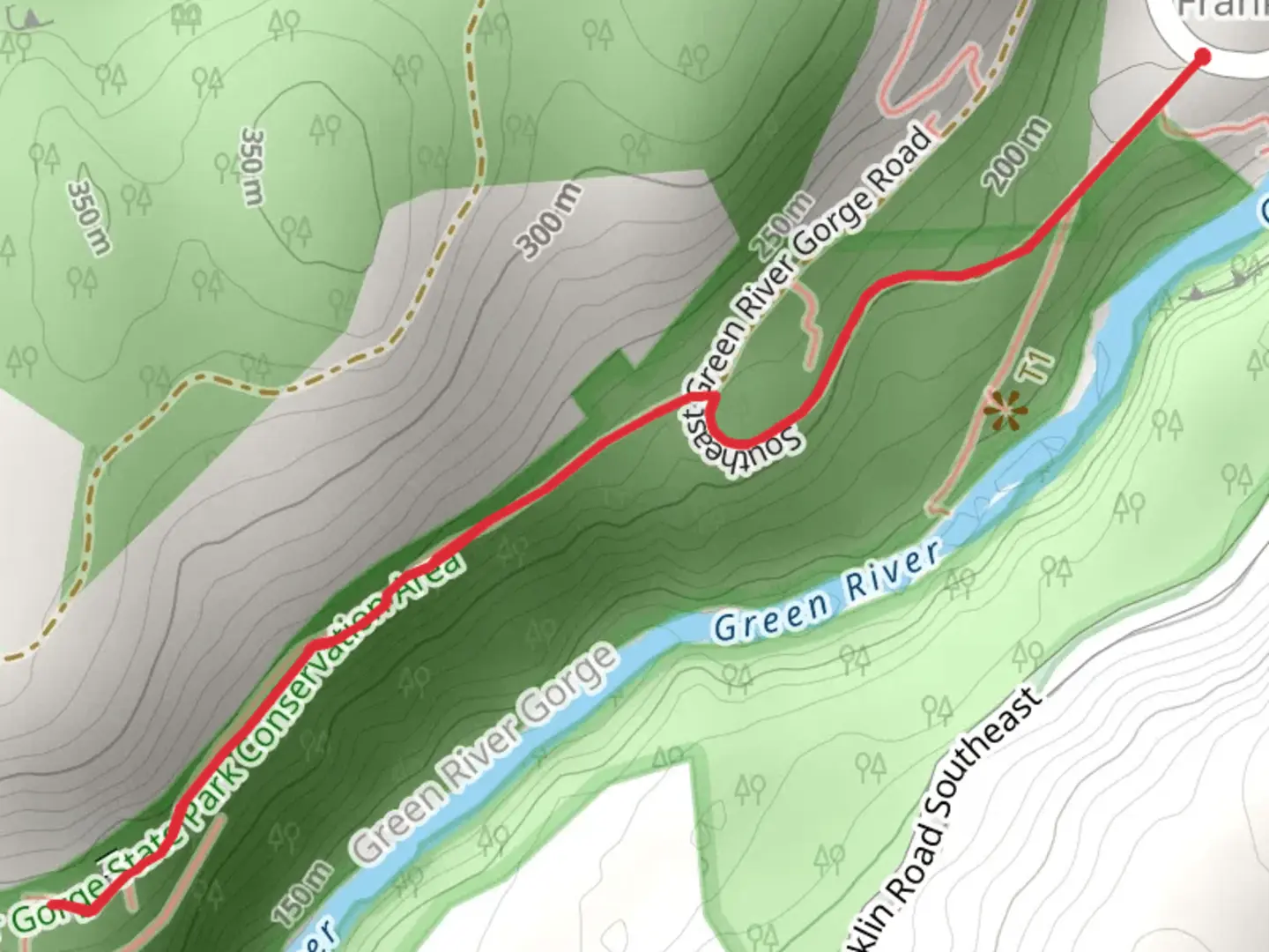 An image depicting the trail Old Franklin Coal Mine Trestle via Franklin Coal Mine Trail and its surrounding area.