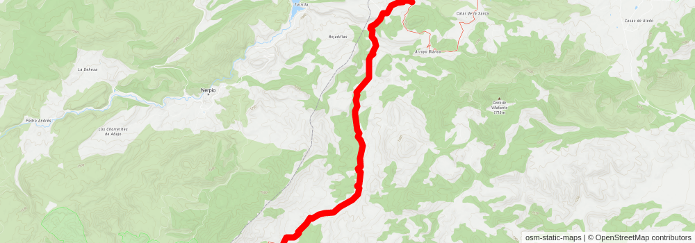 GR 7 - Andalucia stage 11 Map