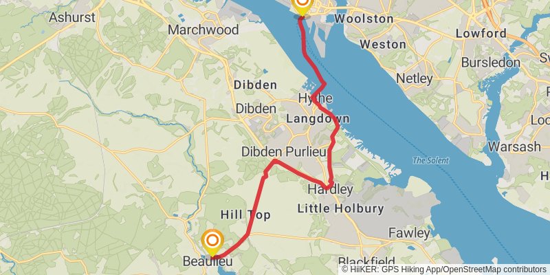 Hampshire Loop stage 15 Map