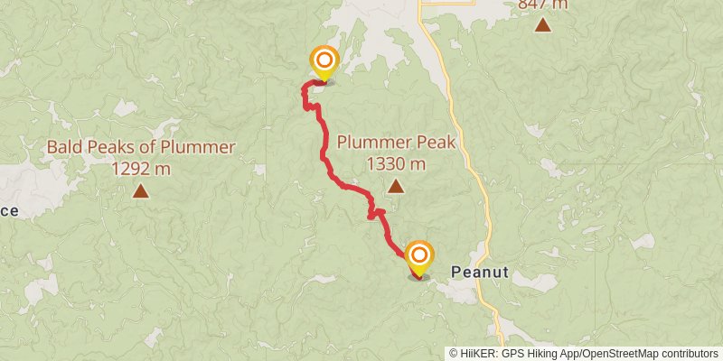 Bigfoot Trail stage 7 Map