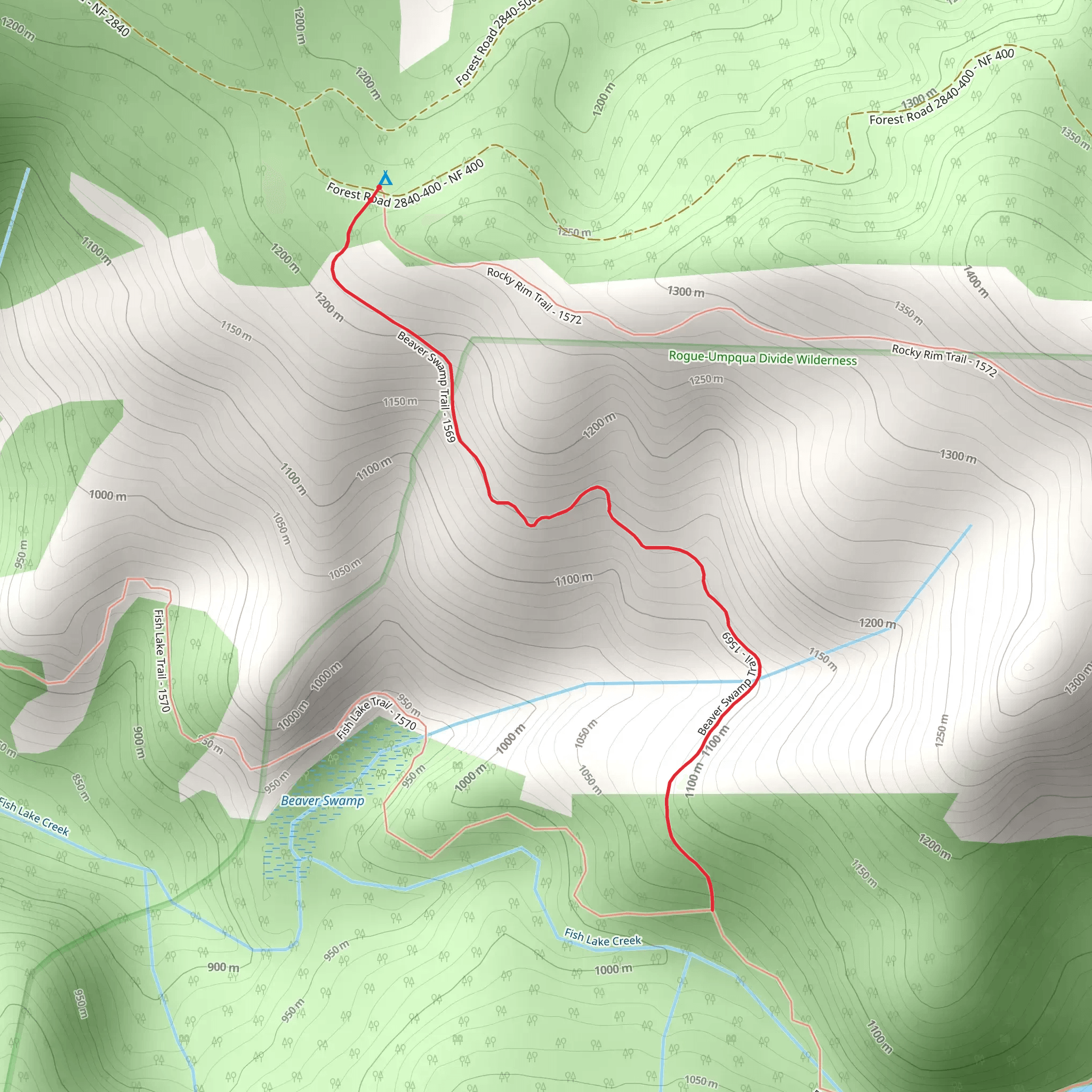 Beaver Swamp Trail mobile static map