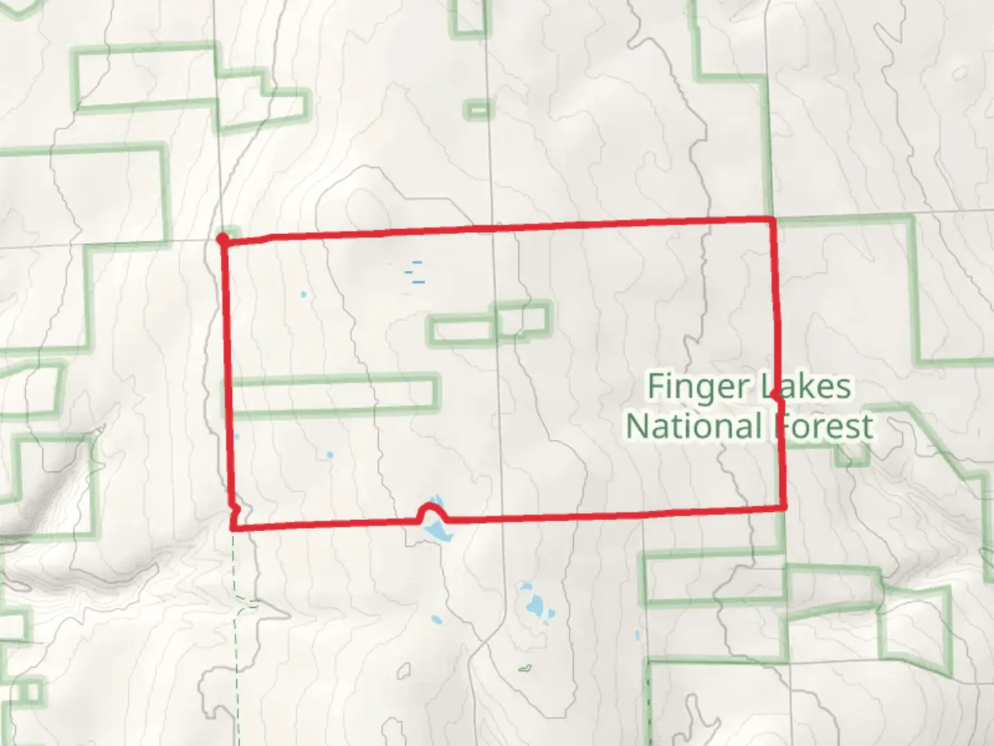 An image depicting the trail Foster Pond - Backbone Loop Trail and its surrounding area.