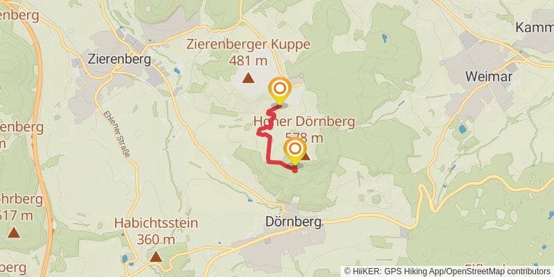 Habichtswaldsteig alt 1 Map