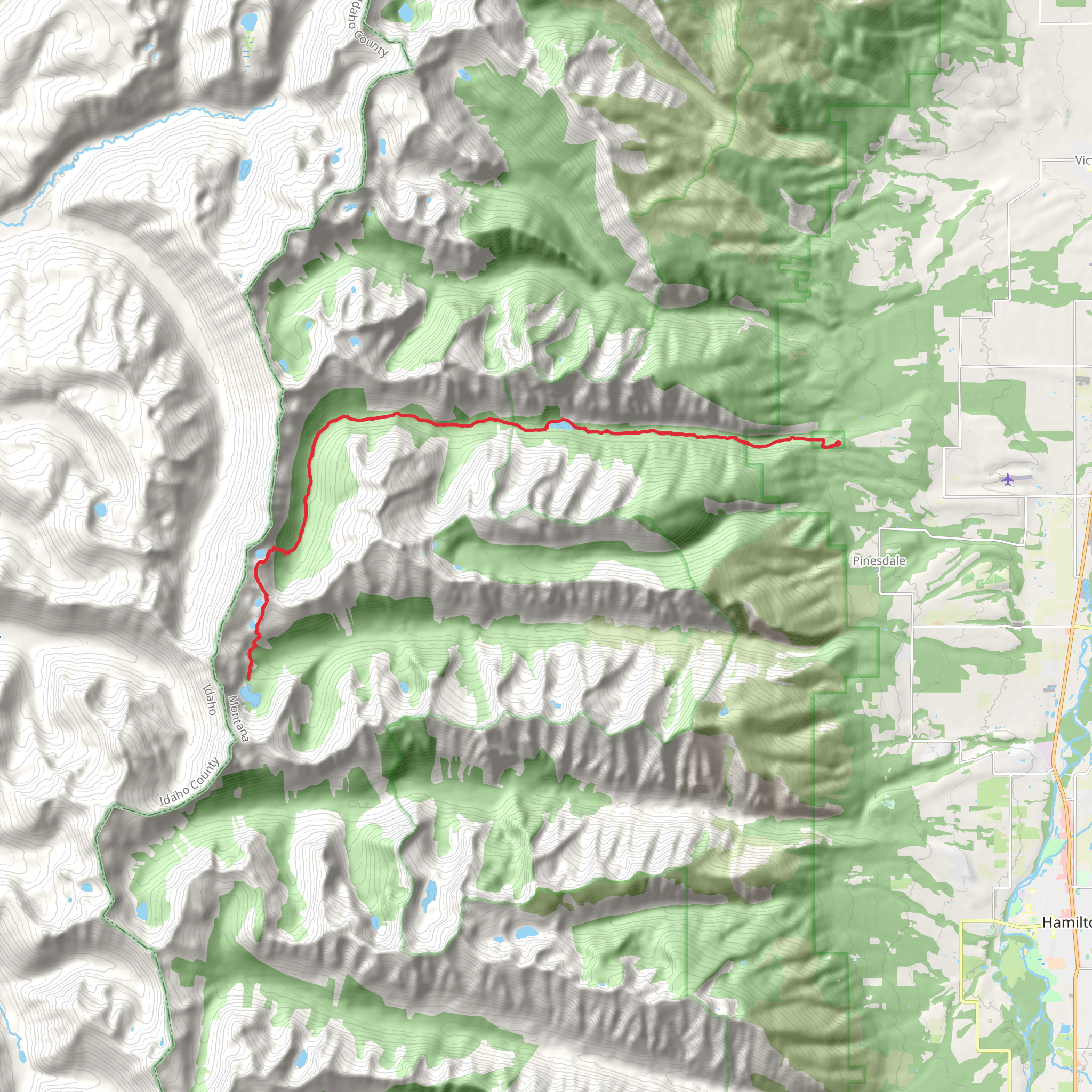 Fred Burr Creek Trail mobile static map