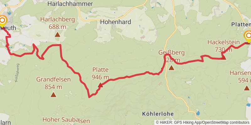 Fränkischer Gebirgsweg stage 9 Map