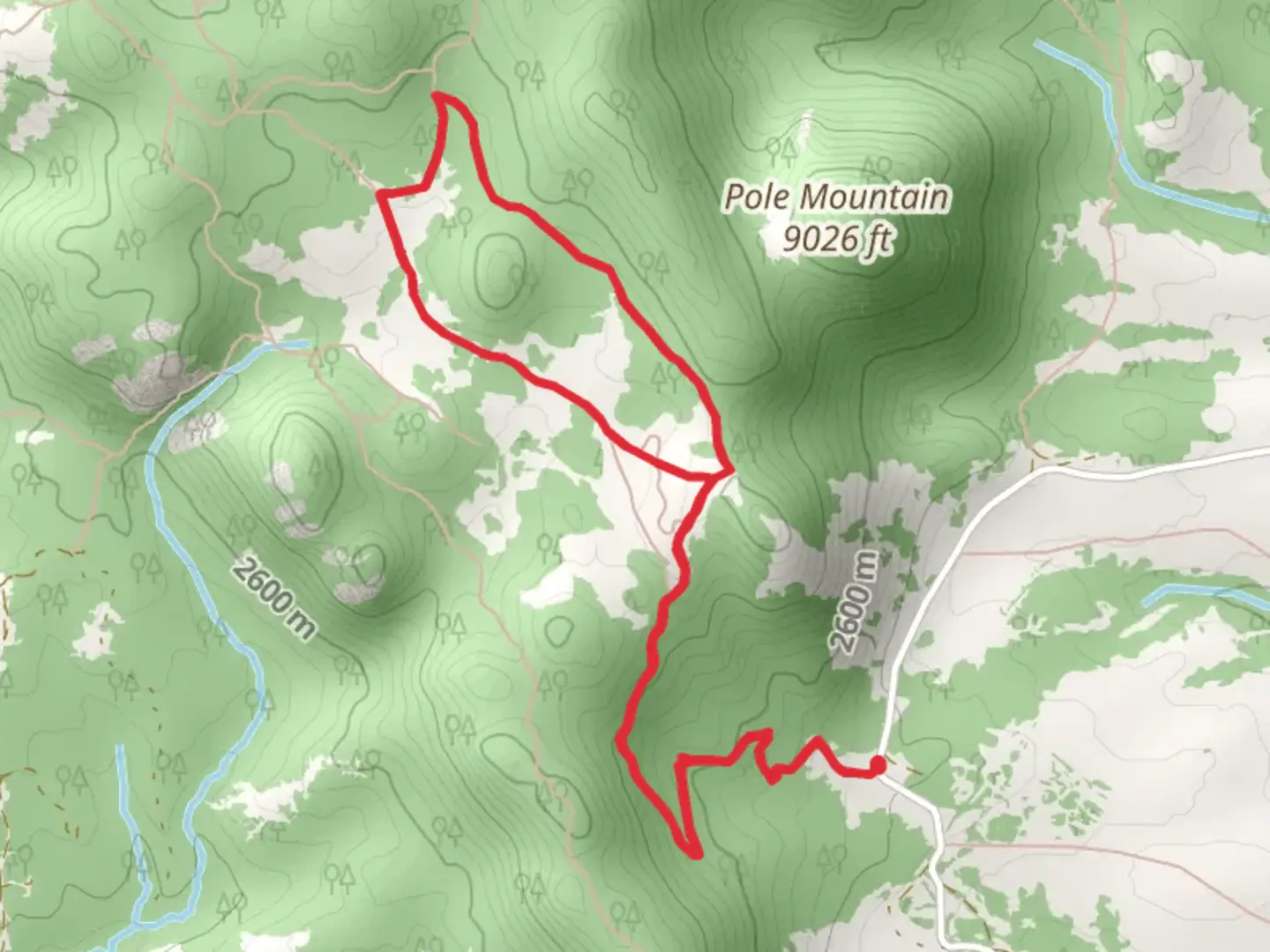An image depicting the trail Headquarters Trail and Browns Landing Trail and its surrounding area.
