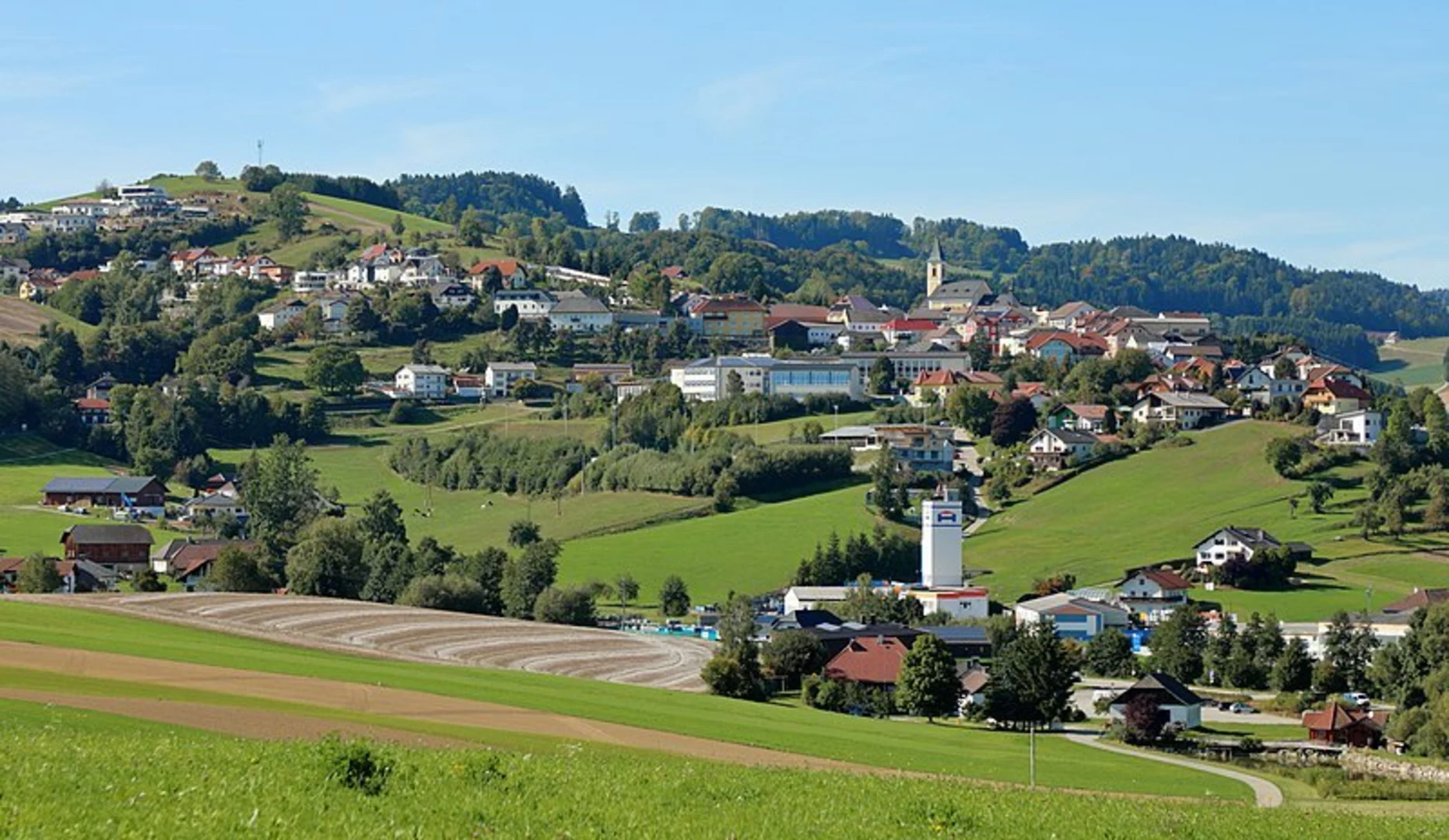 An image depicting the trail Peilstein - Kohlstatt and its surrounding area.
