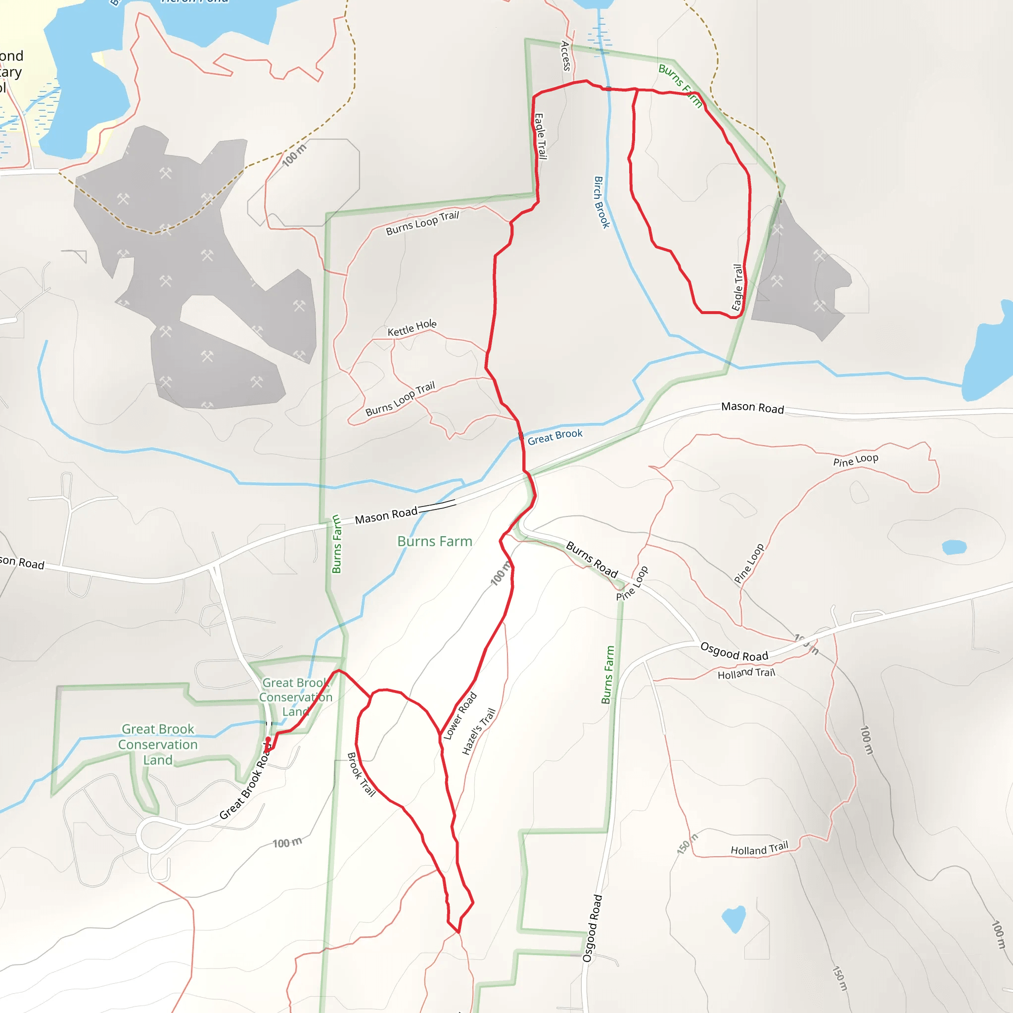 Harlan Burns Forest Loop mobile static map