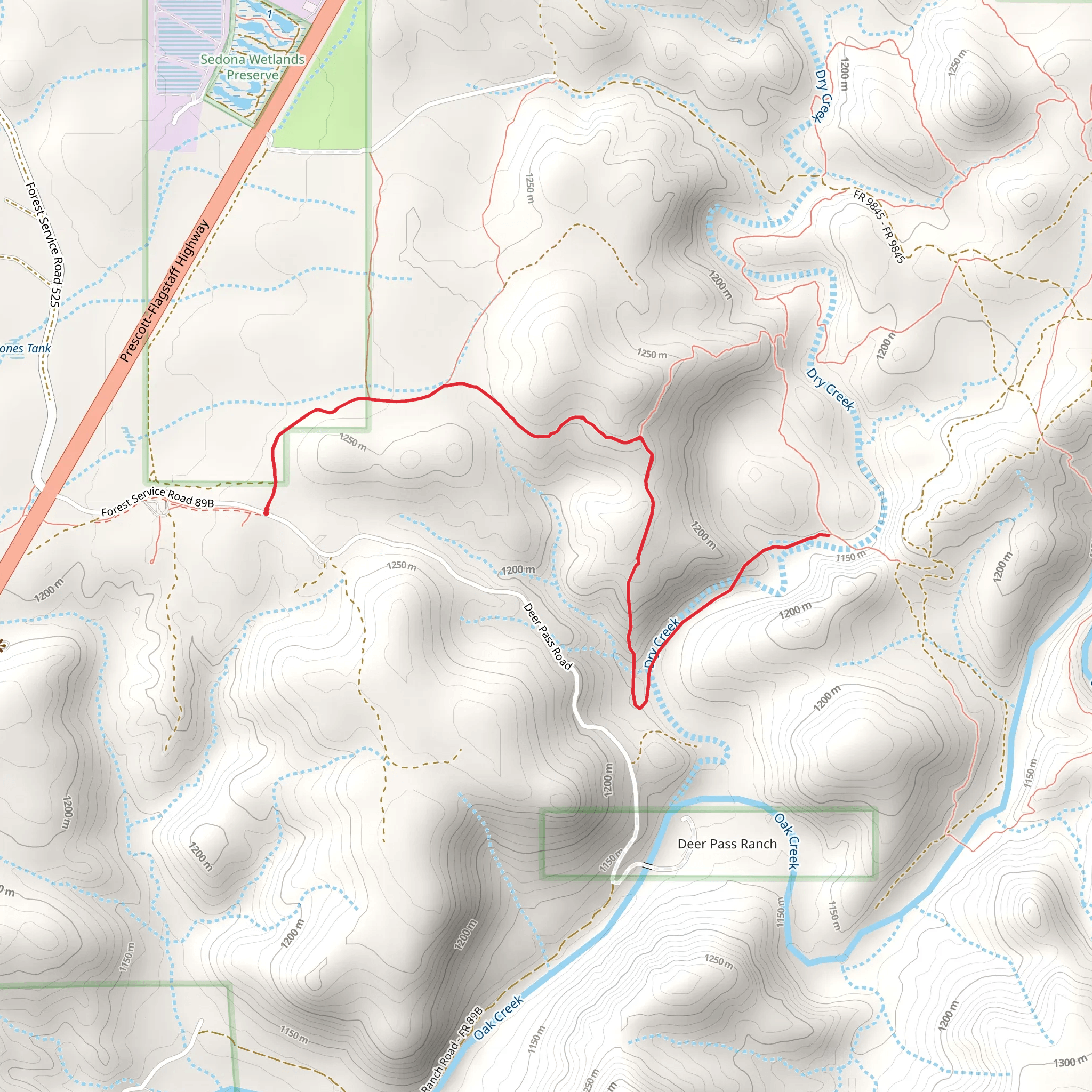 Elmerville Spur M via Lime Klin Trail mobile static map
