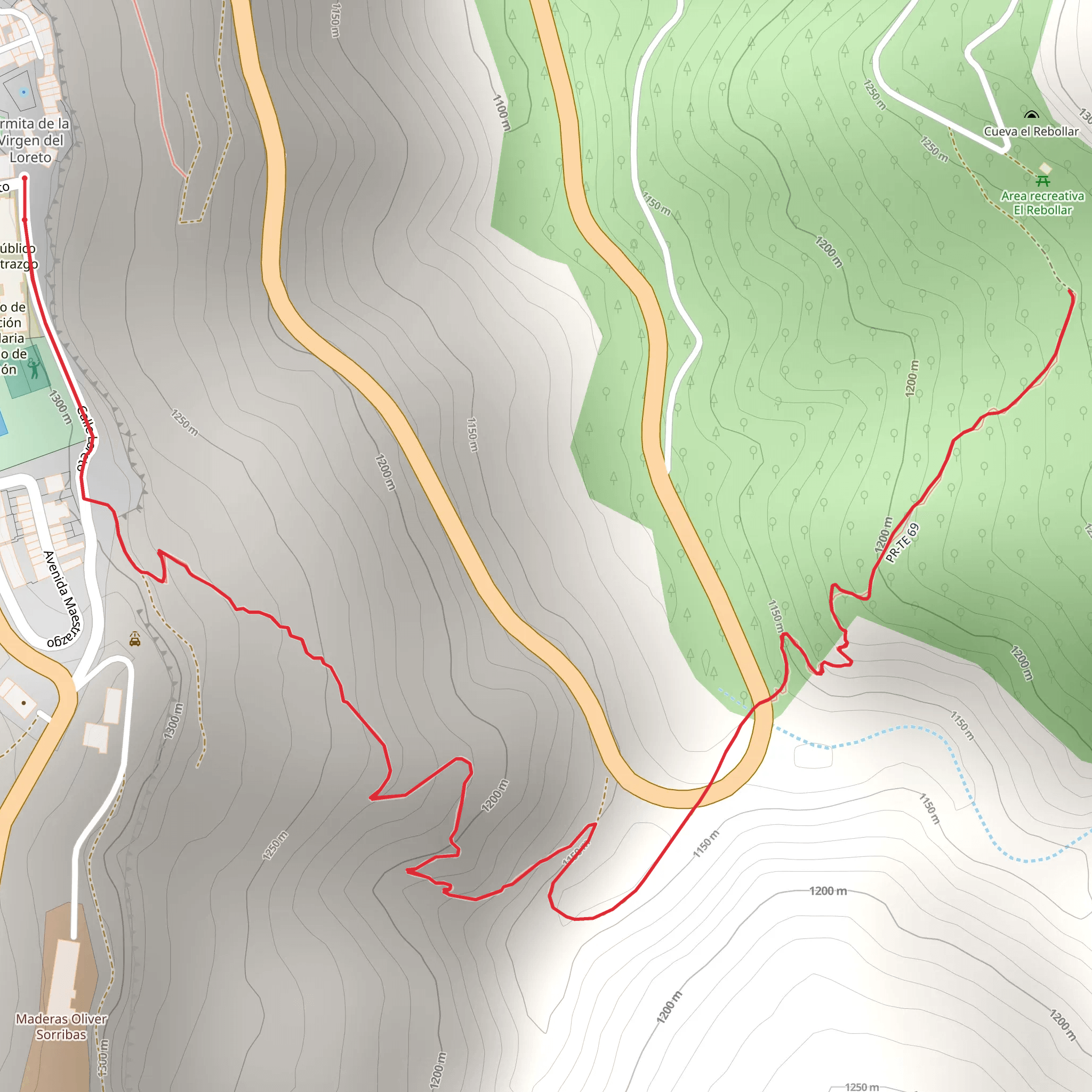 Faldrija Fountain PR TE 69 mobile static map
