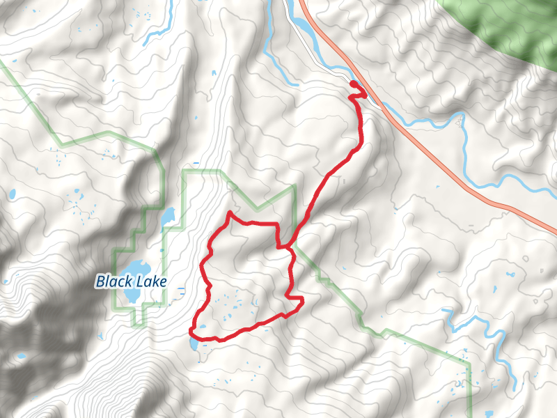 Lost Lake reservoir and Gore Range trail