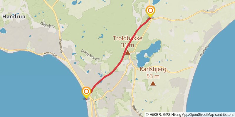 Molsruten spur 2 Map