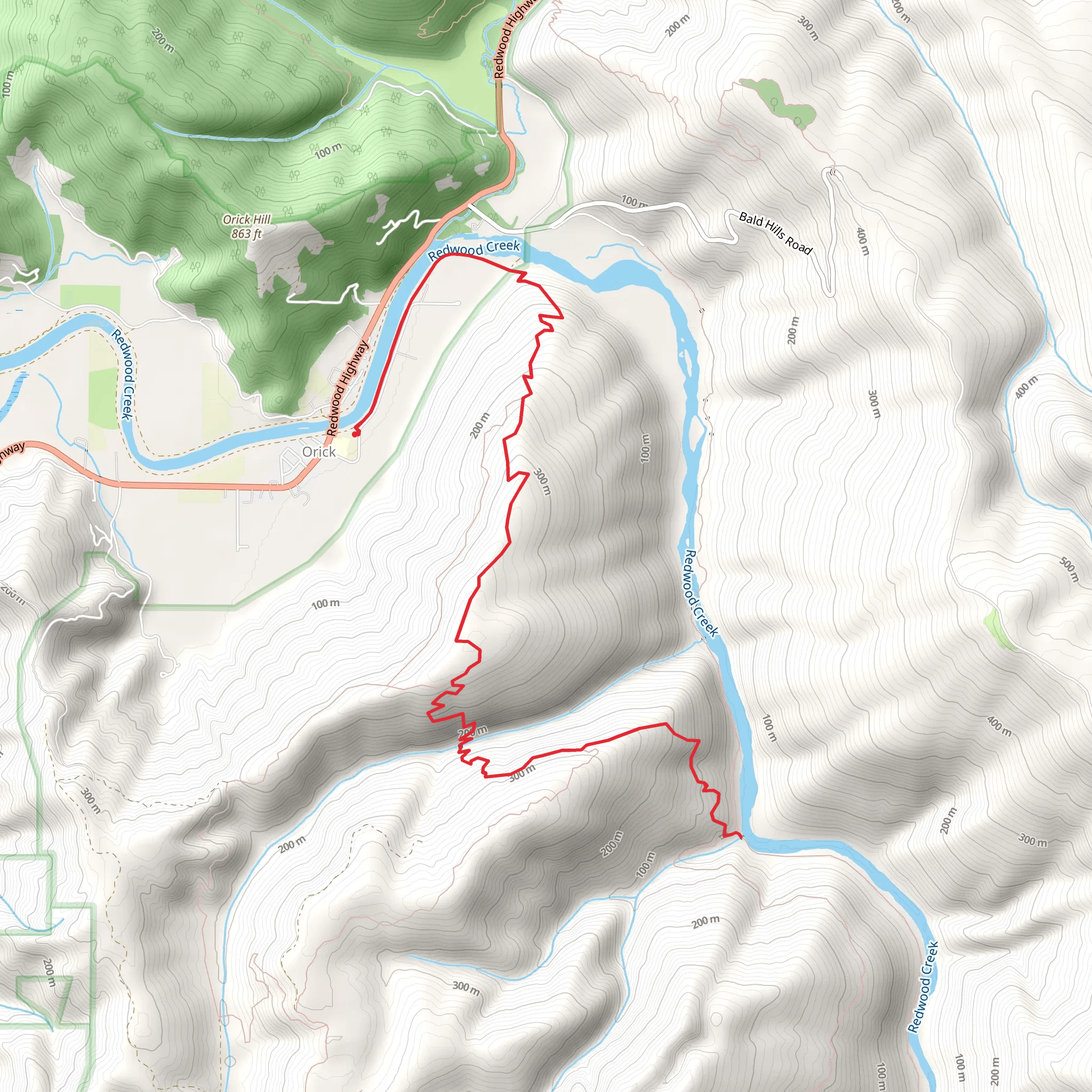 Elm Creek and McArthur Creek Walk mobile static map