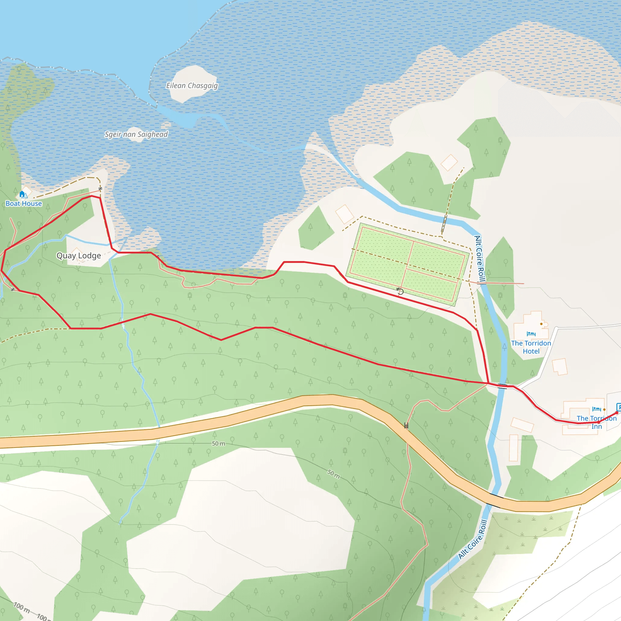 Loch Torridon Walk mobile static map