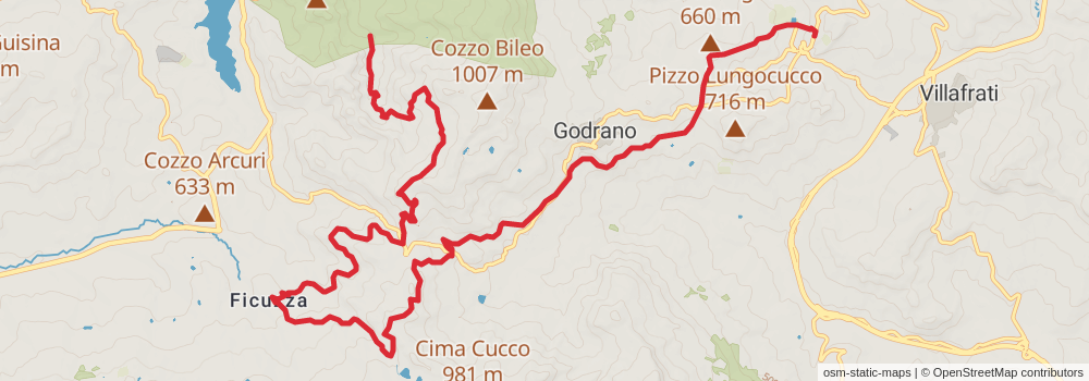 Sentiero Italia - Sicily Section stage 30 Map