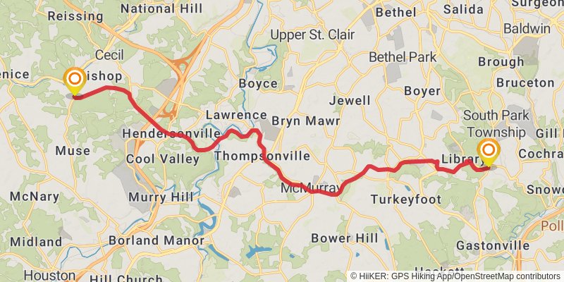 Montour Trail stage 3 Map