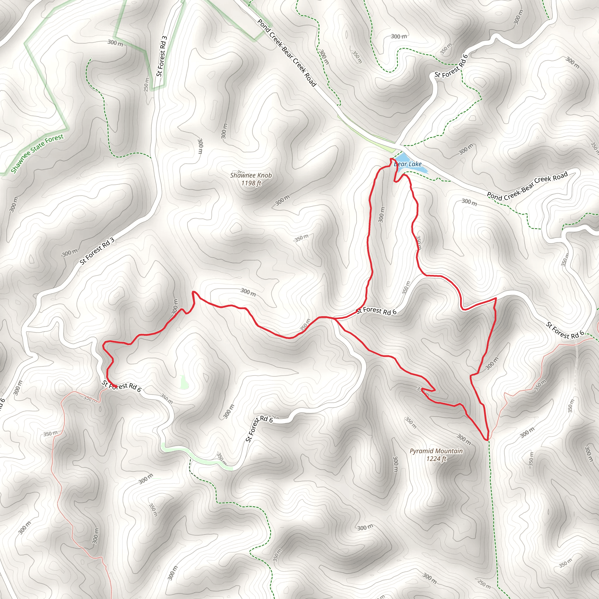 Silver Arrow Trail and Hobey Hollow Loop Trail mobile static map