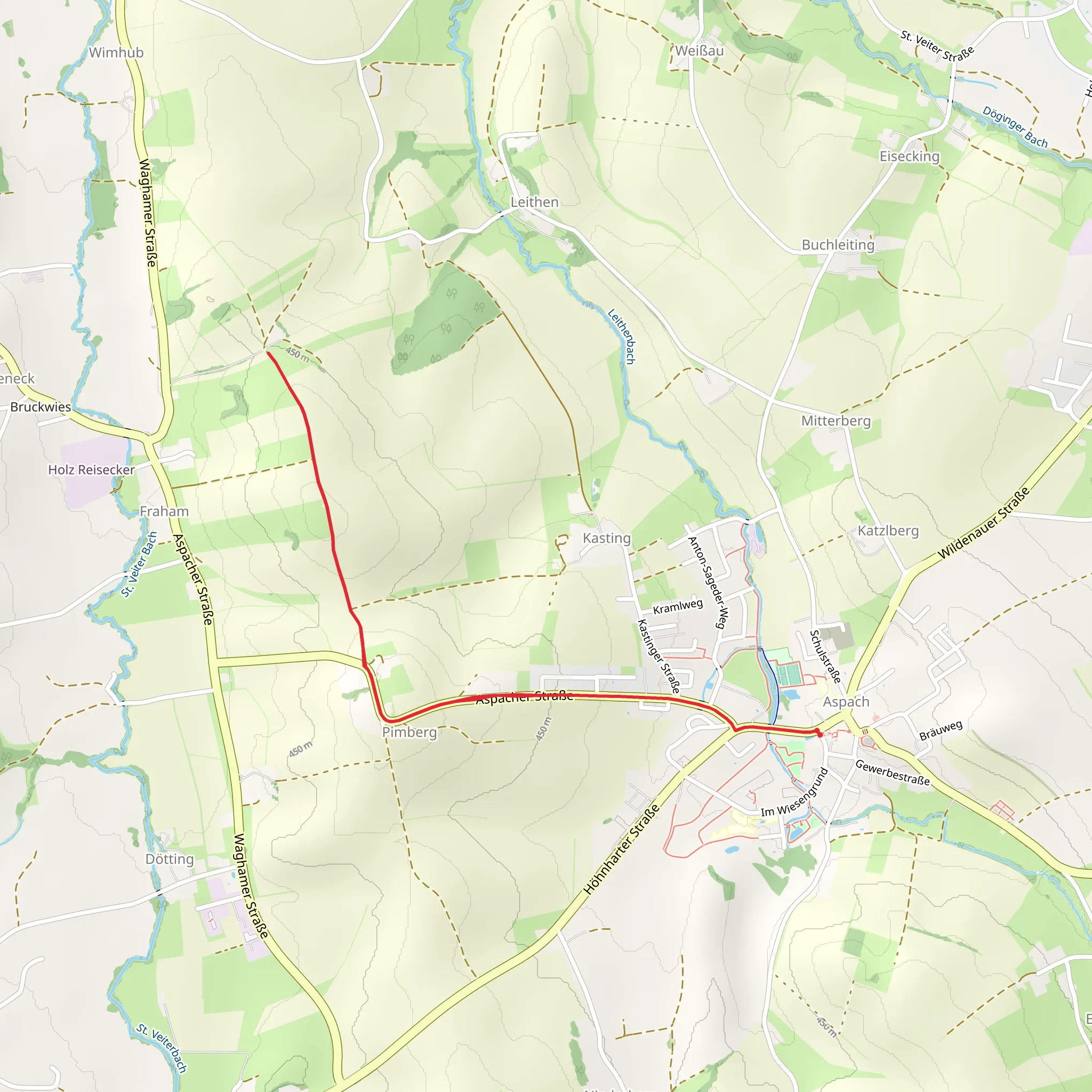 Höhenwanderweg mobile static map