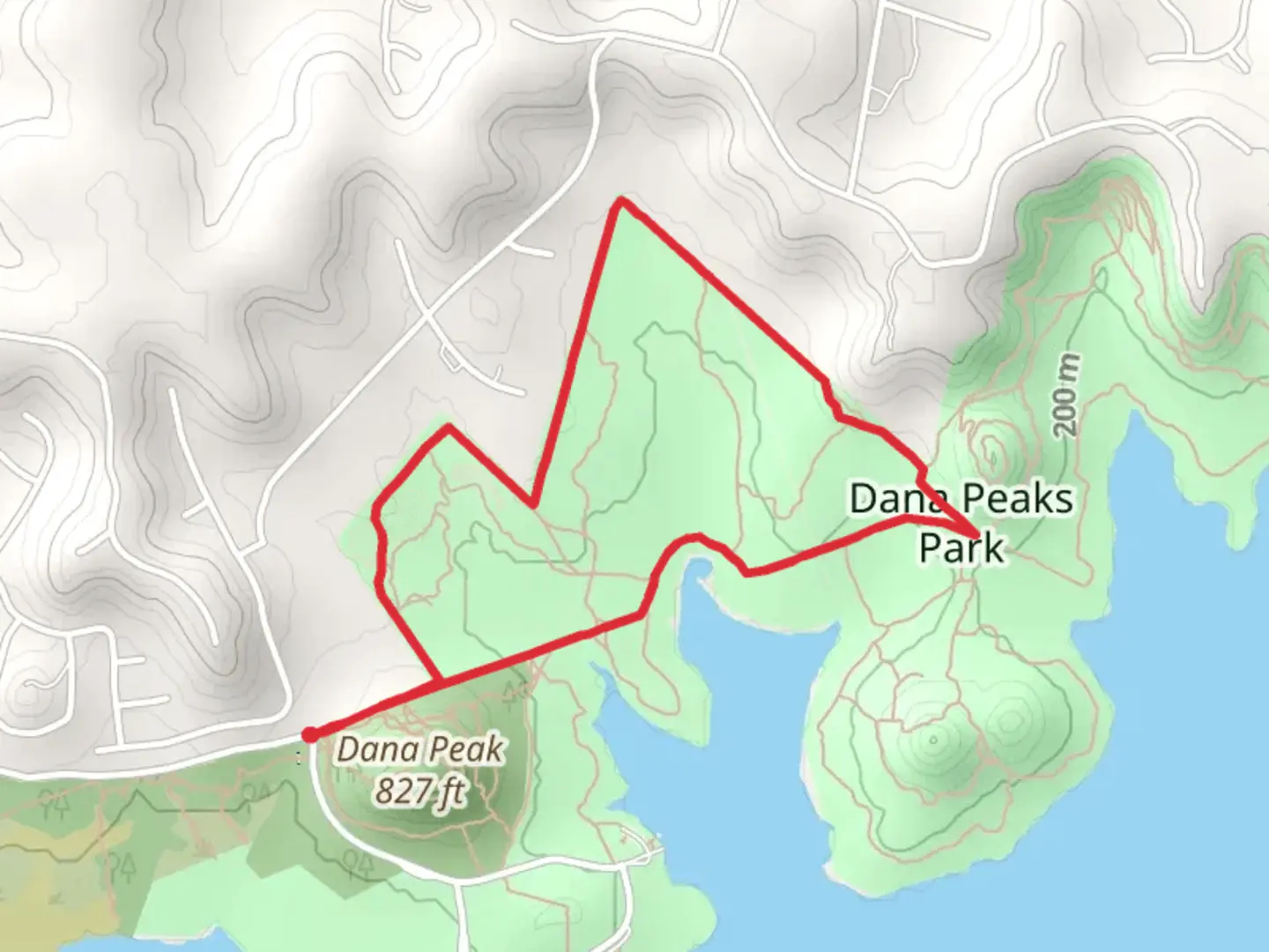 An image depicting the trail Fence Line Loop Trail and its surrounding area.