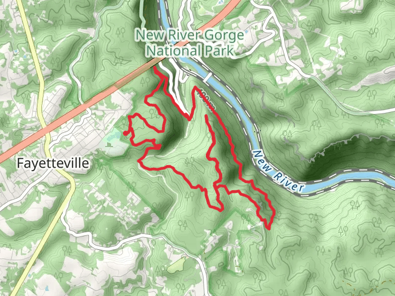 Fayetteville, Long Point and Kaymoor Loop Trail