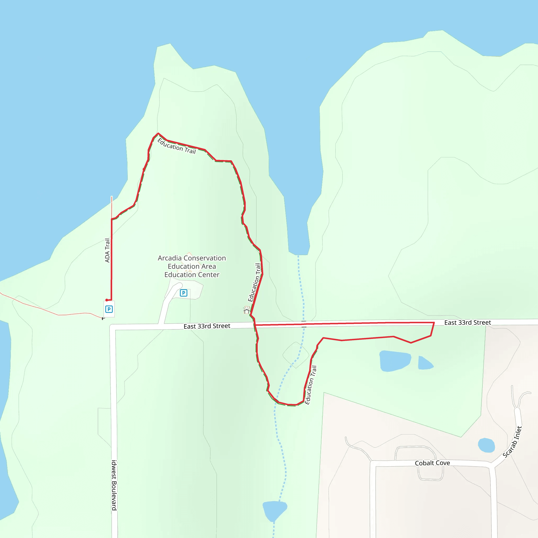 Education Loop Trail mobile static map