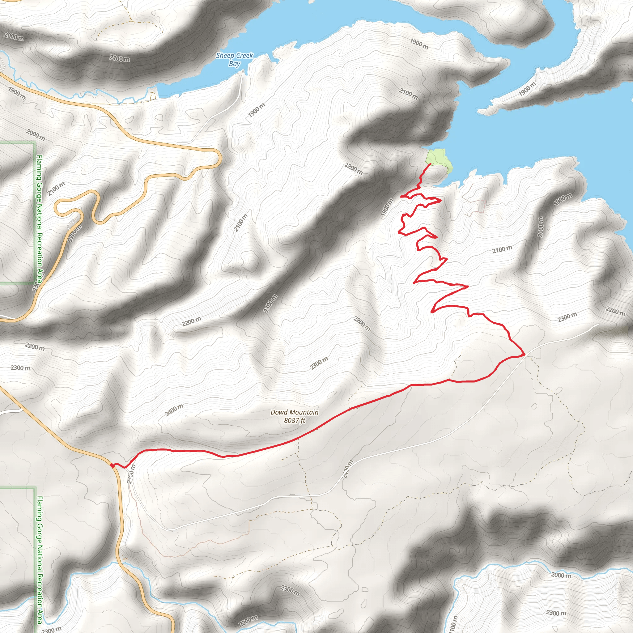 Hideout Campground mobile static map