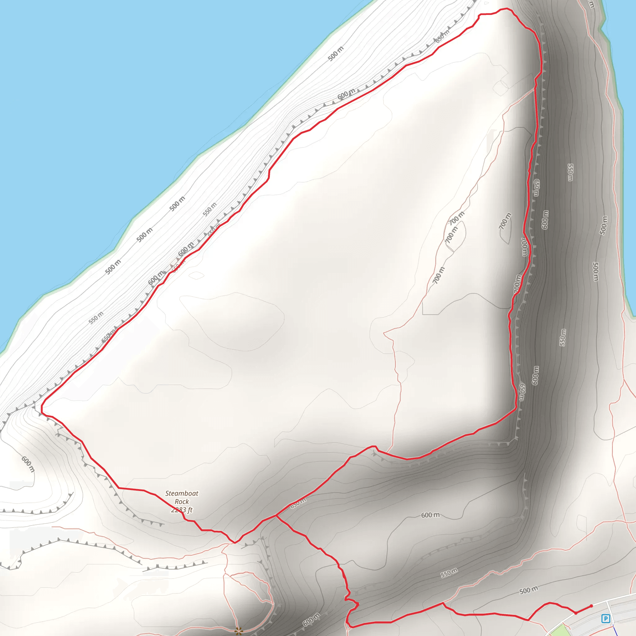 Steamboat Rock Loop mobile static map