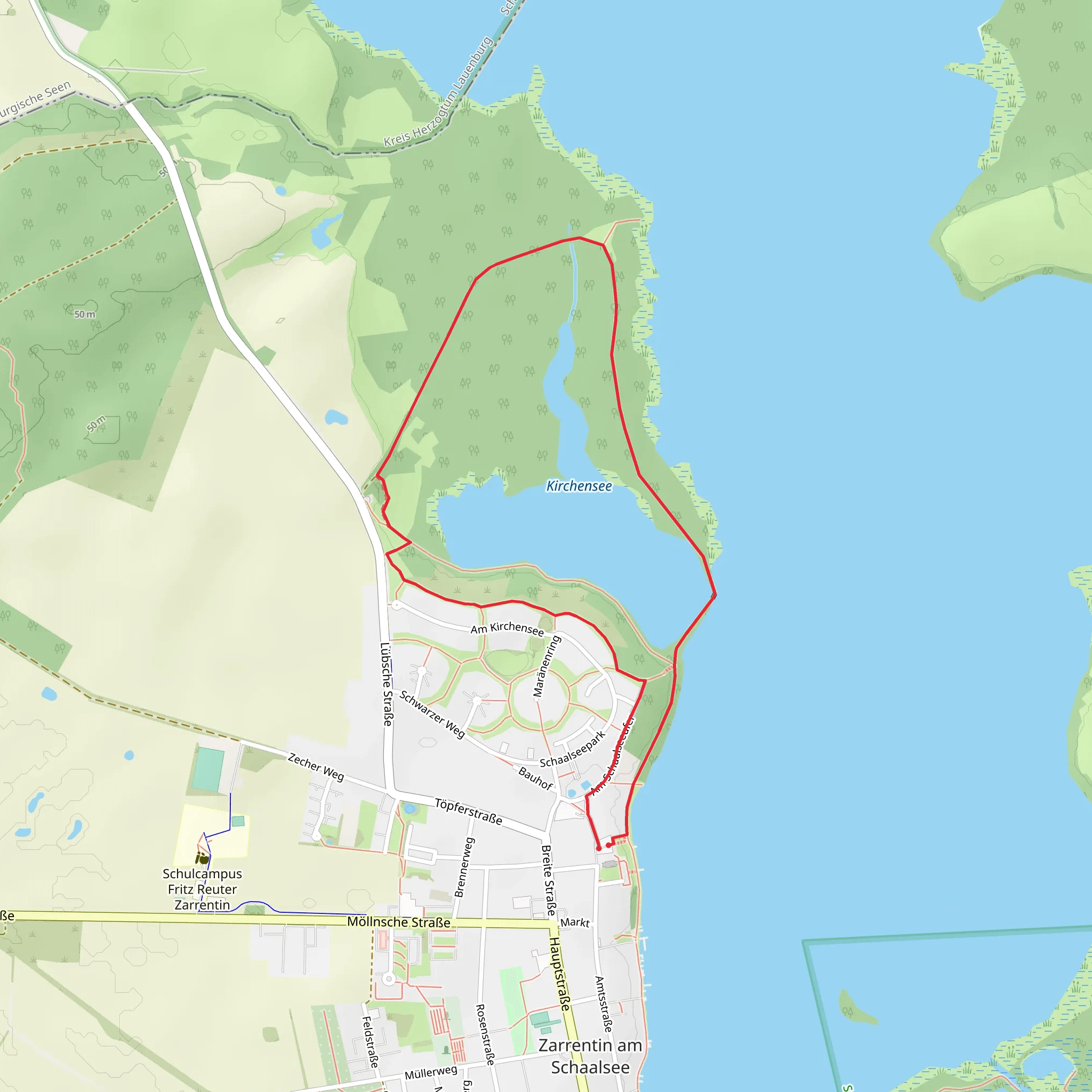 Kirchensee Loop mobile static map