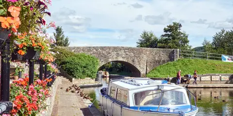 An image depicting the trail Canal Basin to Brynich and its surrounding area.
