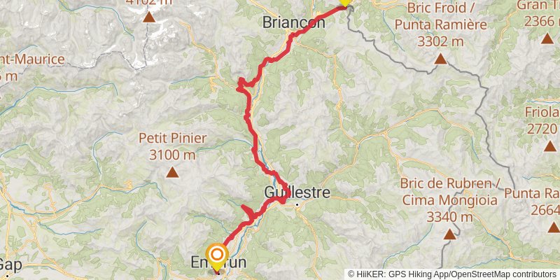 Camino Claviere-Candanchu via Arles stage 1 Map