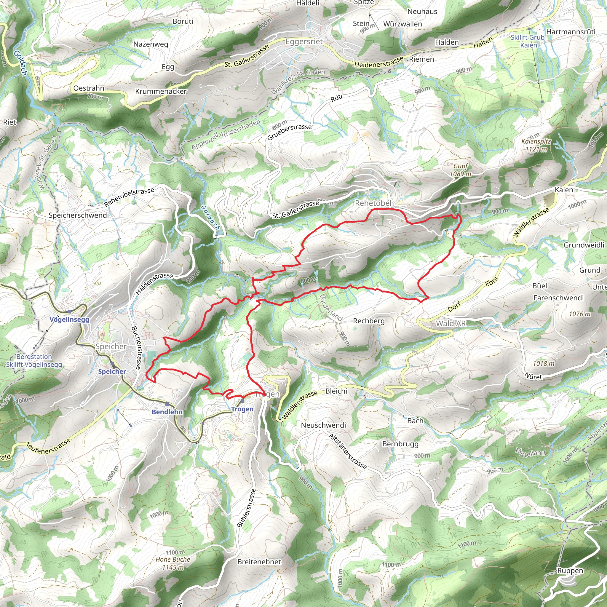 Trogen Loop mobile static map
