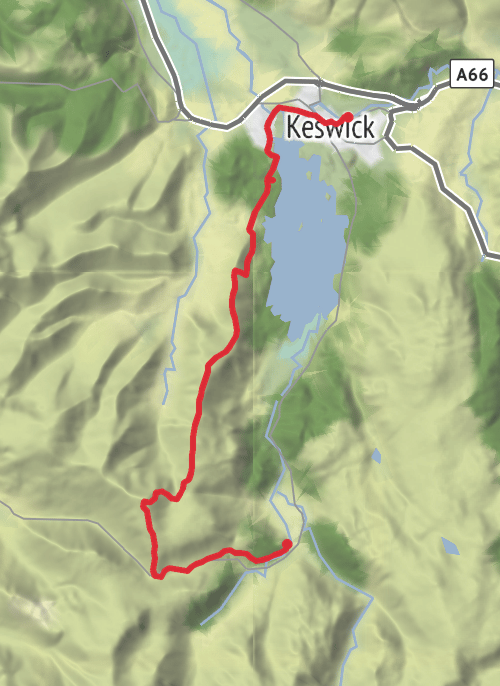 Allerdale Hiking mobile static map