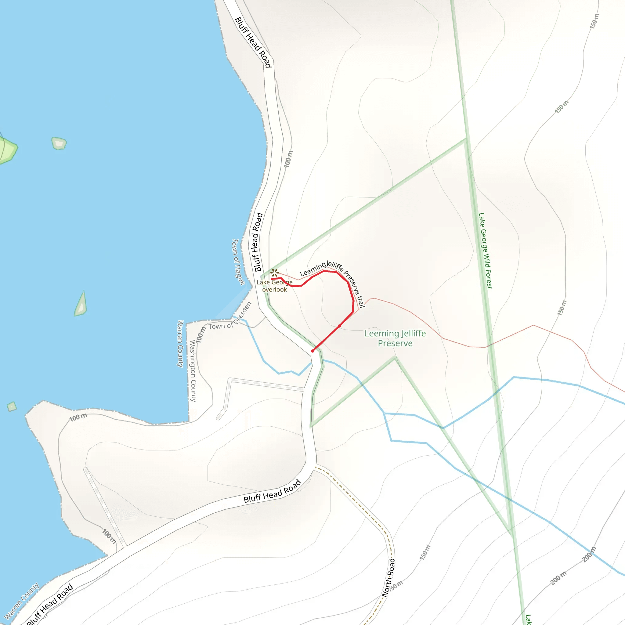 Leeming Jelliffe Preserve Trail mobile static map