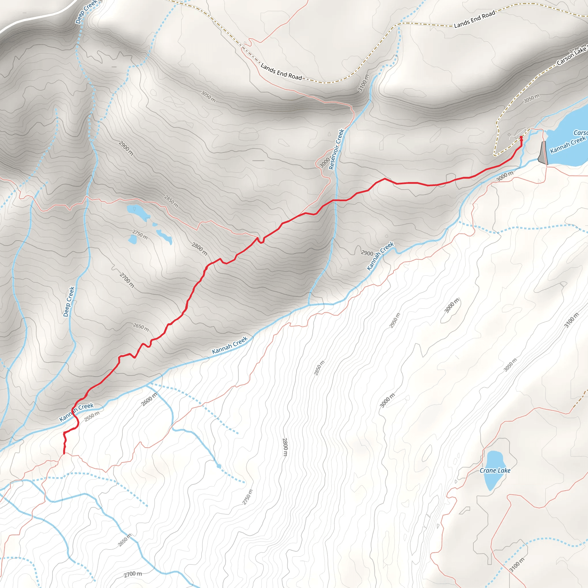Farmers Trail via Coal Creek Trail mobile static map