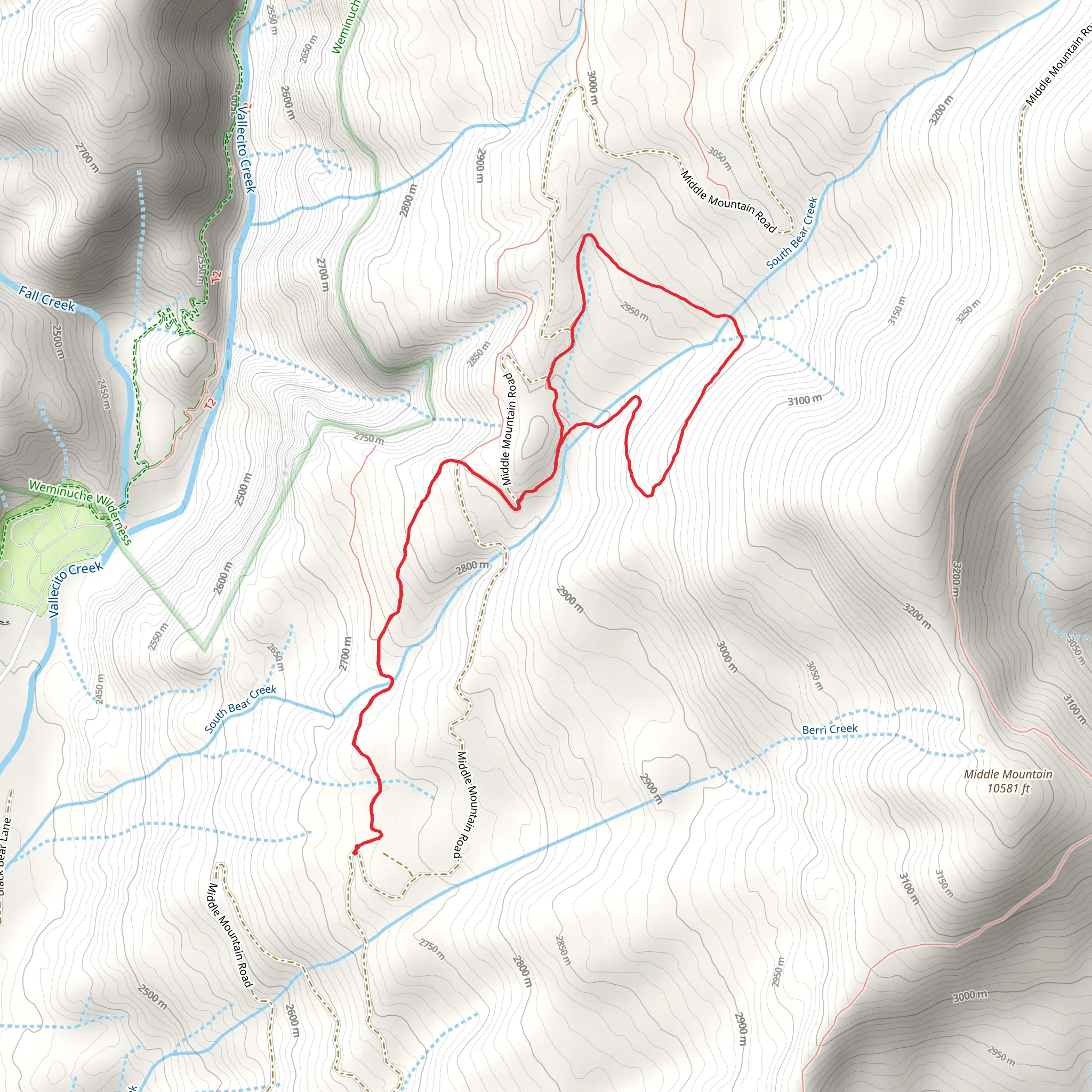 Beri Trail mobile static map