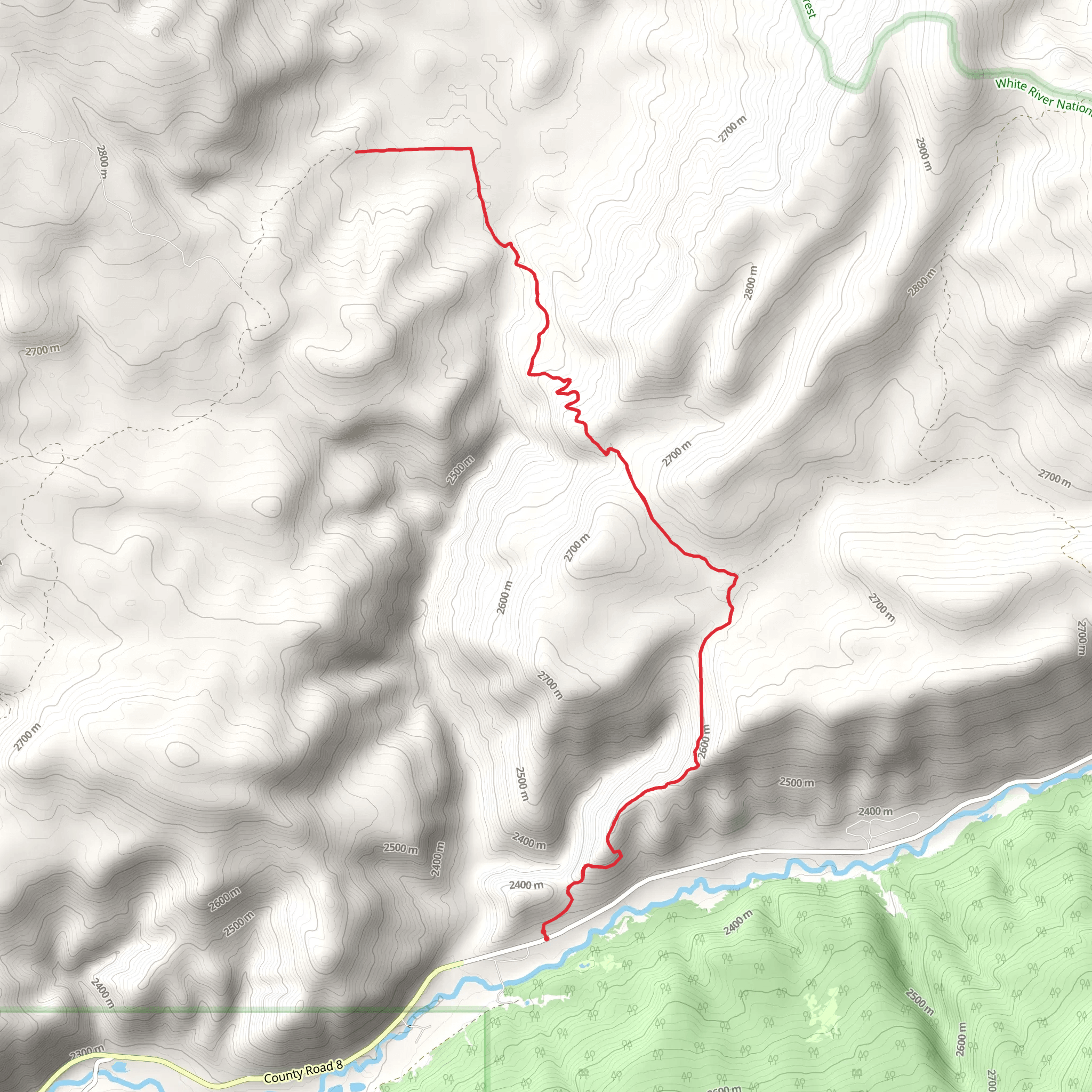 Long Park North Trail mobile static map