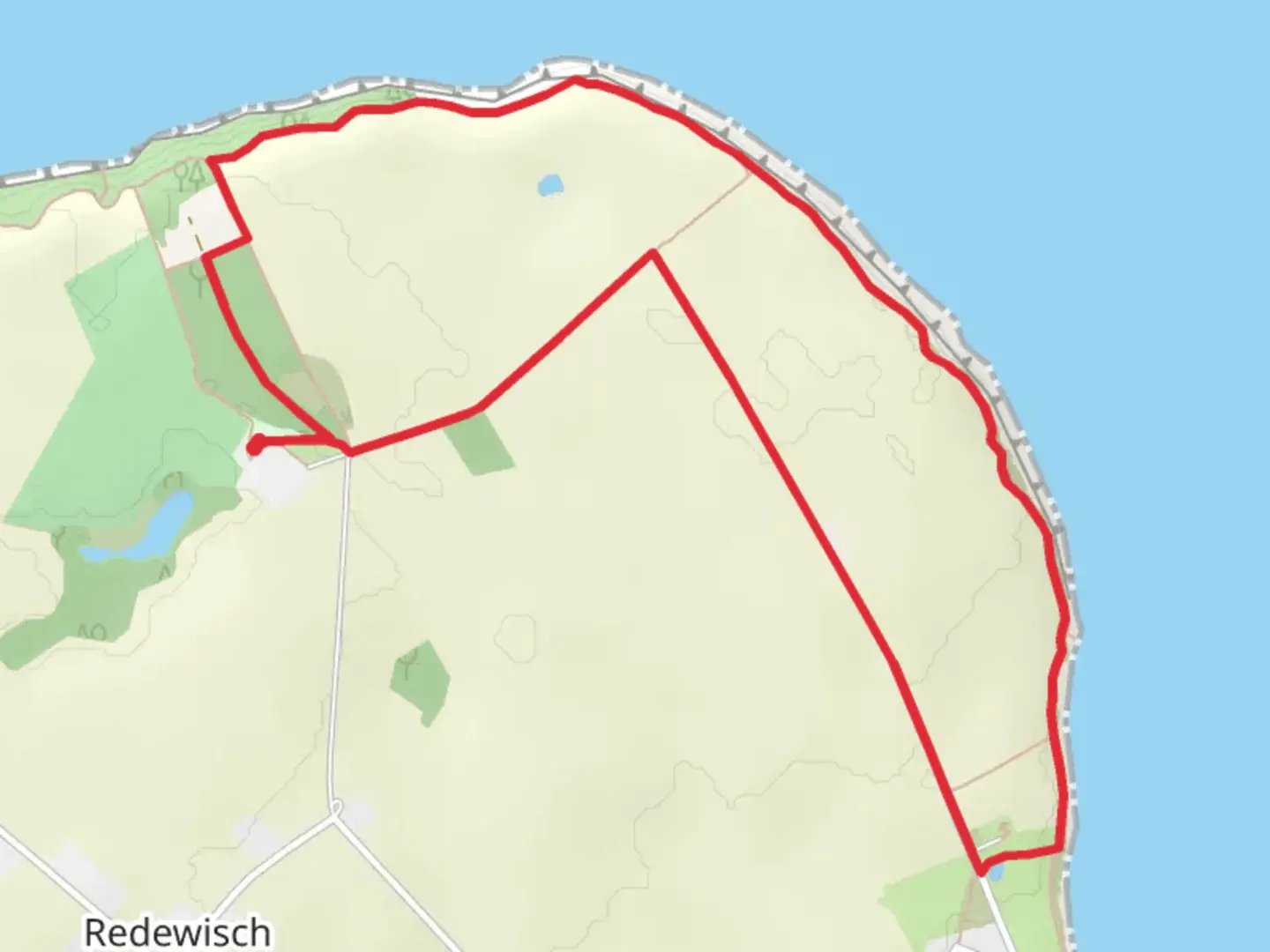 An image depicting the trail Steilküste Loop and its surrounding area.