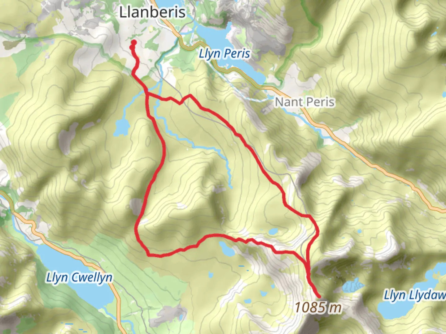 An image depicting the trail Snowden Circular and its surrounding area.