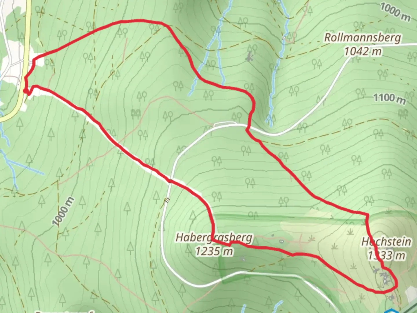 An image depicting the trail Sommer Wanderweg Dreisessel and its surrounding area.