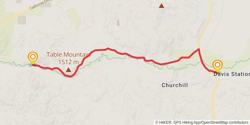 American Discovery Trail North Route stage 351 Map