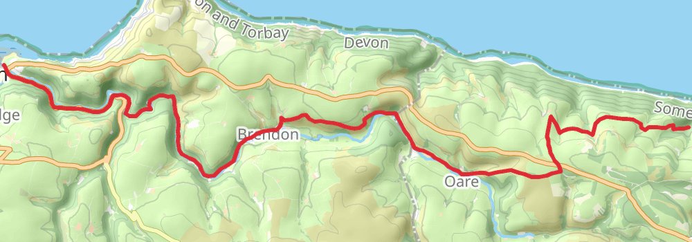 South West Coast Path alt 2 Map