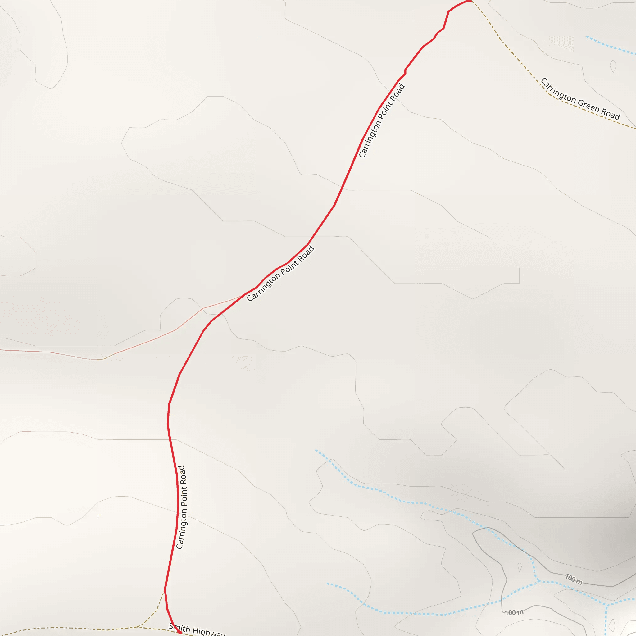 Carrington Point Road Connector Trail mobile static map